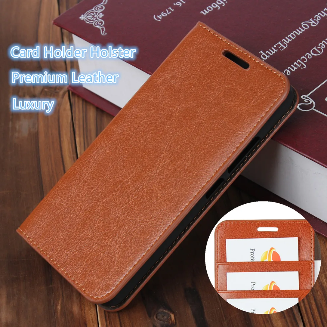 

Case For OPPO F9 / OPPO F9 Pro 6.3" Leather Wallet Cover Case Flip case card holder Cowhide holster