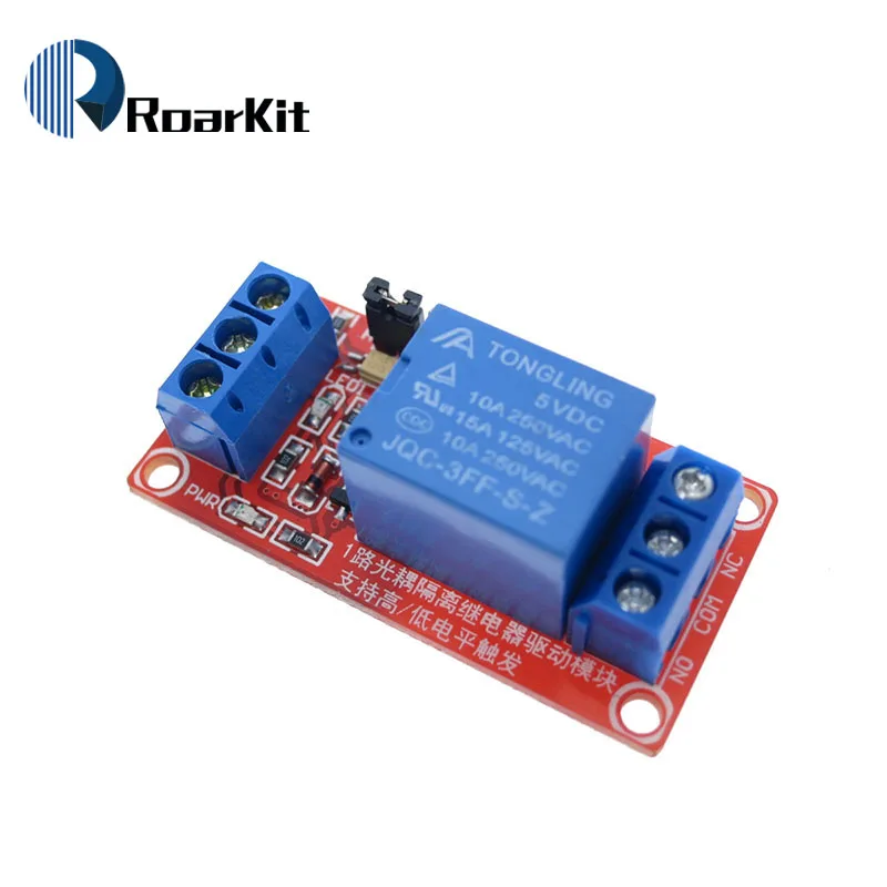 Один 1 канал 5 В/12 В релейный модуль щит с опора для оптопары высокий и низкий уровень триггера для Arduino
