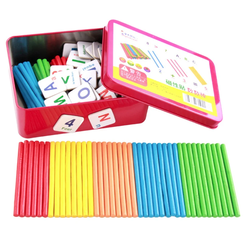 Counting Stick Magnetic Stickers Mathematics Teaching Aid Count Stick for Children Learning Mathematics Arithmetic Teaching Aids