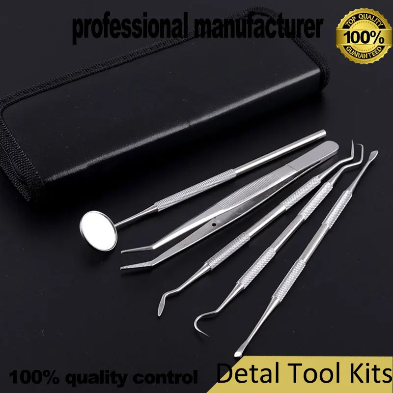

Stainless Steel Dentist Tool Set of 5 Dental Cleaner Oral Care Whitening Teeth Set Dental tools at good price