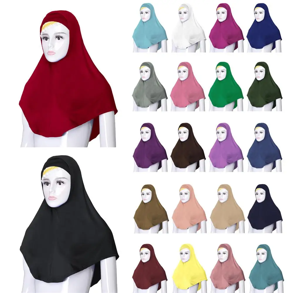 

2PCS Muslim Women Under Scarf Inner Hat Islamic Head Cover Wrap Shawl Headwear Ramadan Bonnet Caps Ninja Niquabs Middle East