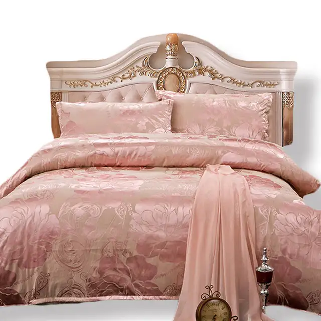 100 tribute silk bedding smooth touch jacquard bed sheet anti bed sheets pilling