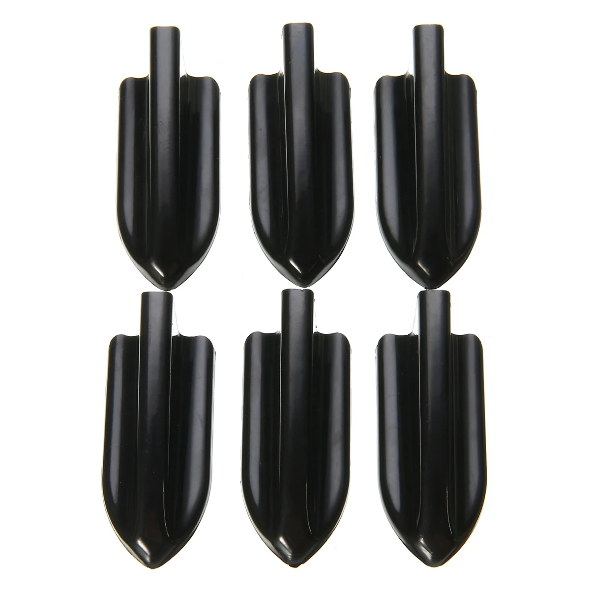 6pcs Black EVO-Style Roof Shark Fins Spoiler Wing Kit Vortex Generator Car Styling
