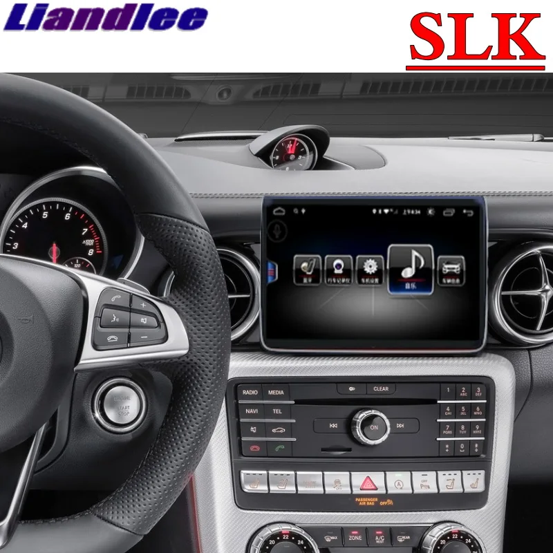Для Mercedes Benz MB SLK SLK200 SLK350 R172 2009~ NTG CarPlay автомобильный мультимедийный плеер NAVI Радио 4G SIM gps навигация - Цвет: Benz-SLK