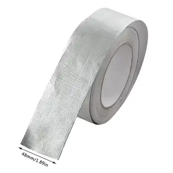 

Industrial universal 25 m aluminum foil with car exhaust pipe insulation aluminum foil high temperature insulation tape