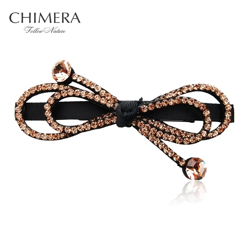 

High Quality Rhinestone Crystal Bow Knot Butterfly Hair Clip Barrette Cheveux Hair Pins Clips Grips Hairclip Hairpin Women Girls