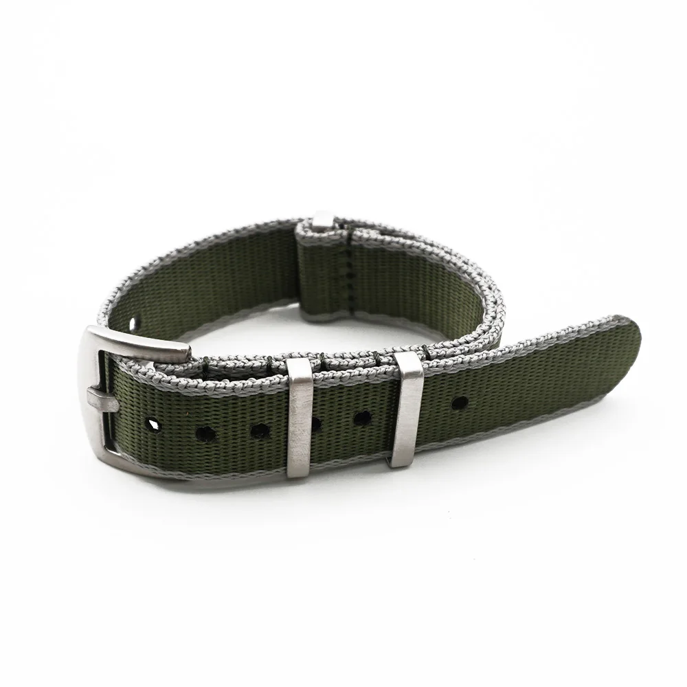 Дизайн высокое качество Джеймс Бонд цвет ремень безопасности Nato ремешок 22 мм ремешок для часов - Цвет ремешка: Green Gray Edge