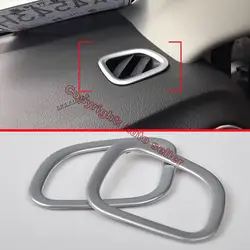 ABS перламутровая хромированная внутренняя вентиляционная Крышка вентиляционного отверстия для Suzuki VITARA 2015 2016