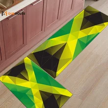 Ourhouse геометрический Коврик с зеленым флагом для входа, грязи, мусора, грязи, скребок для обуви