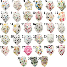 Детские нагрудники с треугольными рисунками; хлопковые нагрудники для малышей; Слюнявчики с героями мультфильмов; Слюнявчики для малышей; аксессуары для еды; мягкие детские вещи