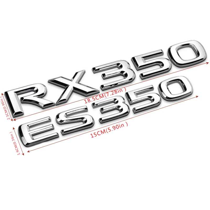 1 шт. 3D металлические автомобильные наклейки для Lexus RX ES 350 RX350 ES350 логотип