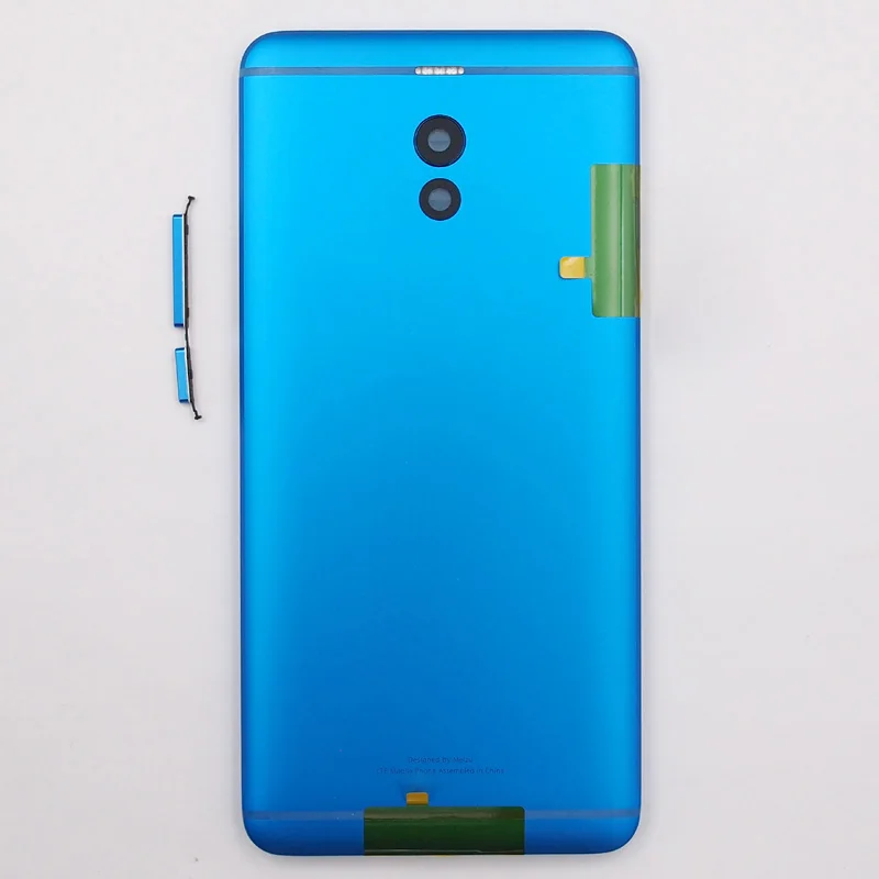BaanSam Новая задняя крышка батарейного отсека для Meizu M6 Note 5,5 дюймов корпус чехол с кнопками громкости питания - Цвет: Синий