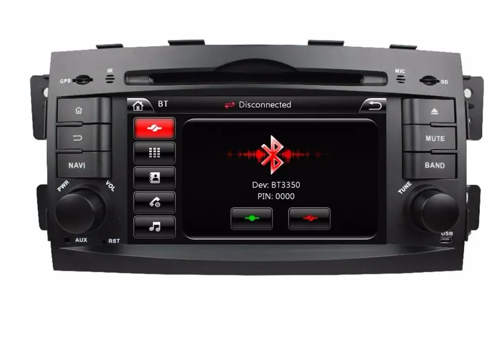 7 &quotавтомобильный dvd плеер с GPS (опционально) аудио Радио стерео BT/TV Автомобильный