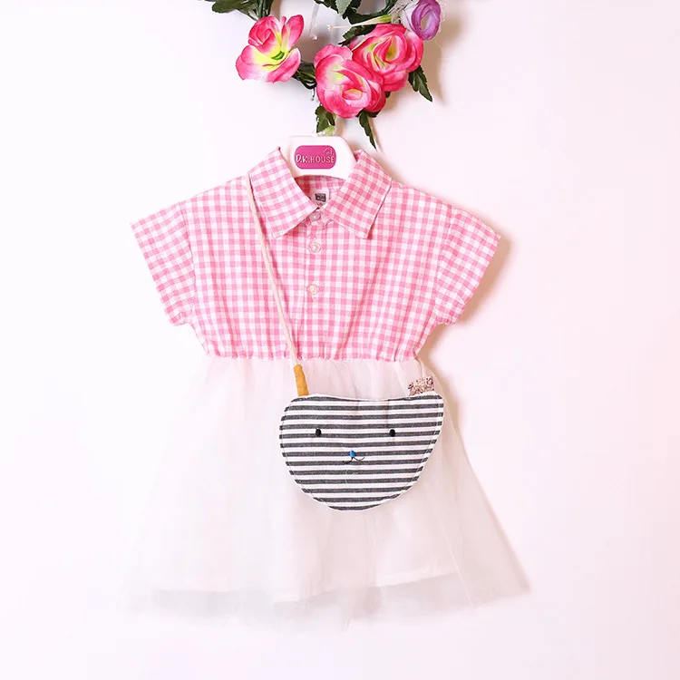 

girls dress 2019 Summer Girls lattice Sleeve Dresses Cute Kids Party Dresses for Kids girls Princess Dress Tops Clothes