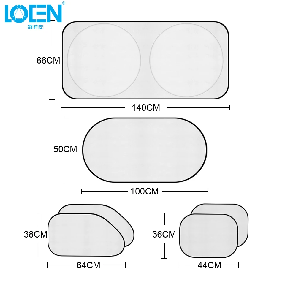 LOEN 6 шт./компл. защита для лобового стекла автомобиля от снега мороза льда пыли