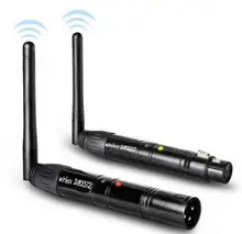 1set 2.4G ISM wireless receiver/transmitter light controller DMX512 3pin XLR signal connect 126CH wirless DMX pin