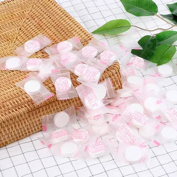 

50Pcs Towel Tablet Capsules Non-woven Disposable Wash Towels Outdoor Travel Accessories Compression Towel Portable Home Textile