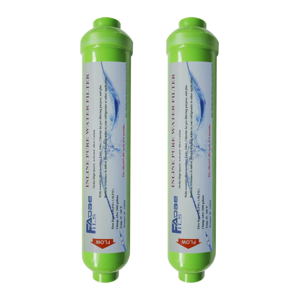 

Replacement Filters 10" T33 Inline Nano Silver Carbon Water Filter Cartridge