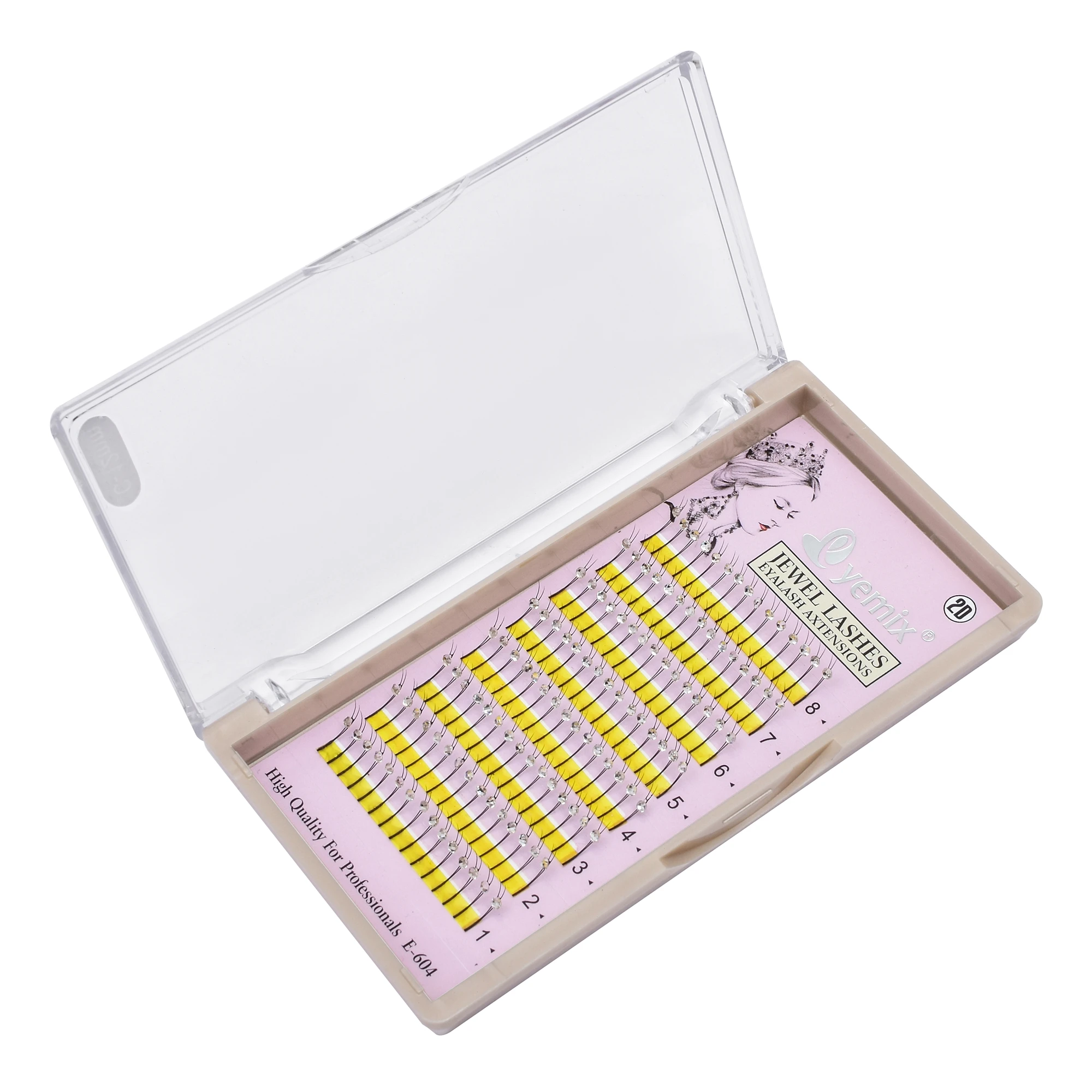 Goede Nieuwe Y Faux nertsen individuele wimpers met witte Diamant maquiagem cilios voor professionals valse wimper extension
