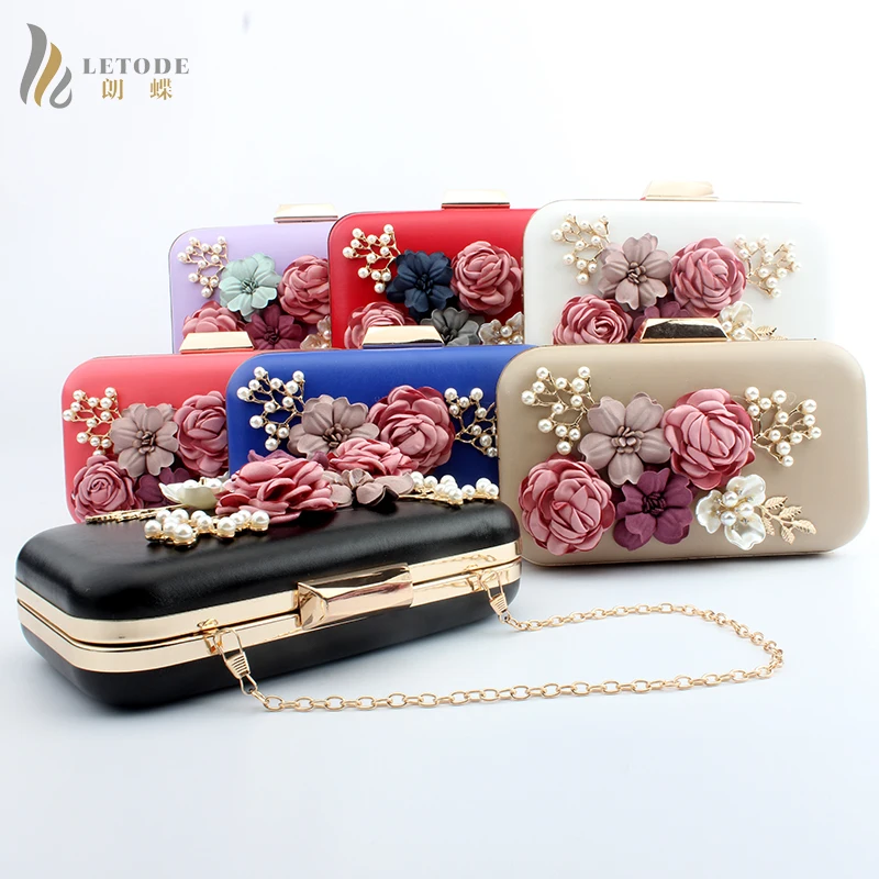 

Handbag Vintage Women's Lady Bridal Evening Wedding Party Clutch Wallet Shoulder Crossbody Bag Floral Christmas Purse Prom Gift