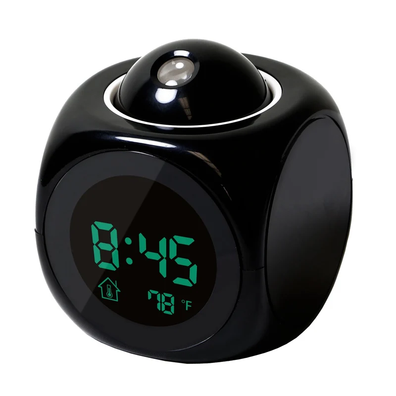 

2019 Hot New Alarm Clock Digital LCD Display Voice Talking LED Projection Temperature Decor For DOY