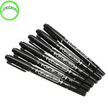 2 шт., двойной наконечник, черная татуировка, маркер для пирсинга, маркировочная ручка, татуировка, поставка для перманентного макияжа, инструменты