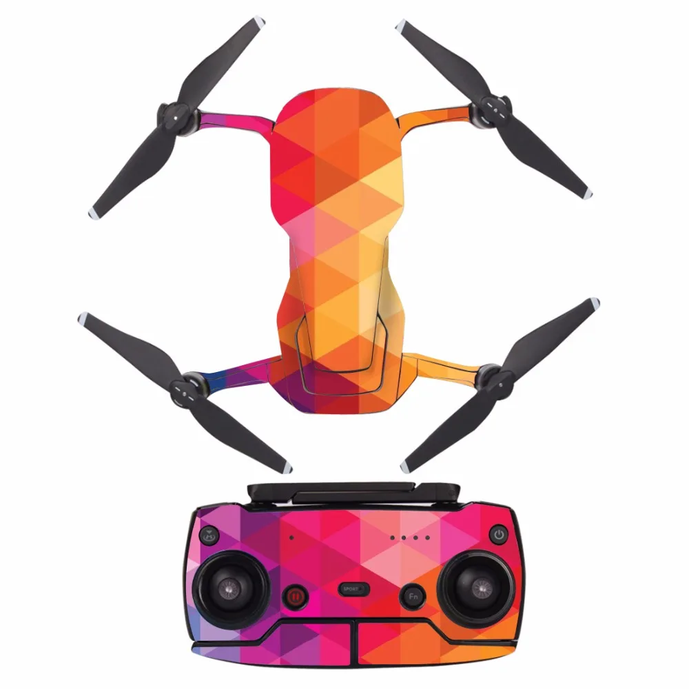 

[A0050] cool fashion waterproof PVC Decal Skin Sticker For DJI MAVIC Air Drone body protection film+remote Controllers cover