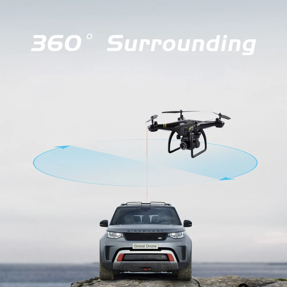 Дрон GW168 2020 GPS Дроны с HD камерой Wi Fi FPV удержанием высоты следуй за мной RC камера