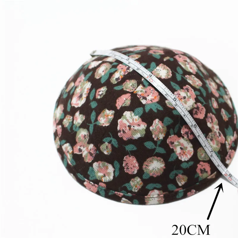Еврейский Kippa Flroal хлопок Kippah Kippot