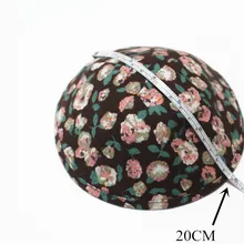 Еврейский Kippa Flroal хлопок Kippah Kippot