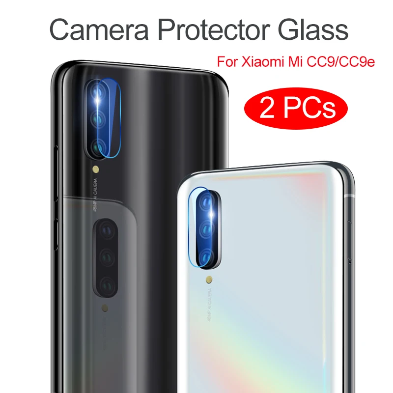 

2PCs Back Camera Lens Protector Glass For Xiaomi Mi 9T 9 SE CC9 CC9e 8 Pro A2 Lite Pocophone F1 Tempered Glass Protective Film