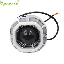 AUTO 30W LED High Low Beam LED 8000K Angel Eyes White Devil Eye light Lamp Headlight