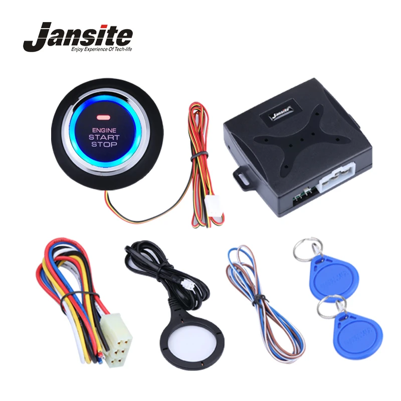 Jansite автоматический Автомобильный аварийный двигатель Кнопка Starline Start Stop RFID