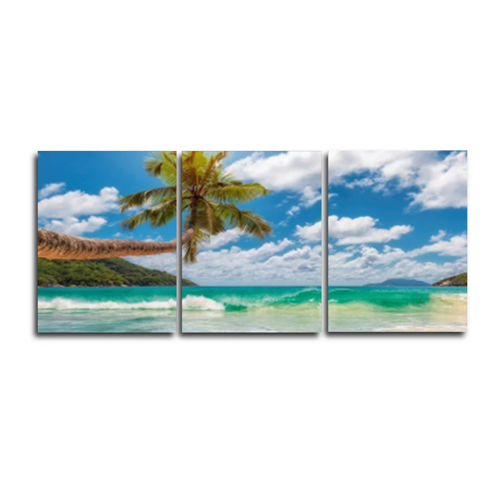 

Laeacco Nordic Tropical Outside Posters and Prints Abstract Palm Tree Wall Art Paint On Canvas Painting Living Room Home Decor