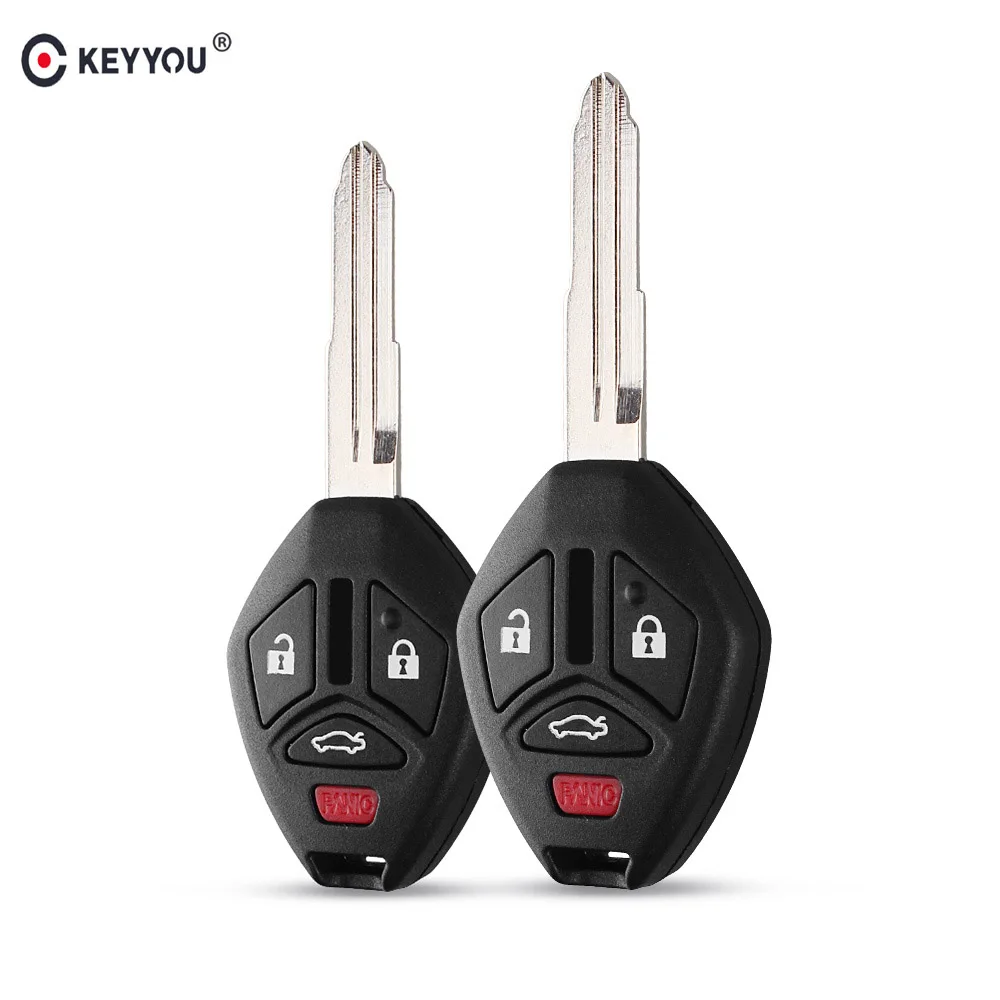 

KEYYOU 3 2+1 Buttons Remote Car Key Shell Fob For Mitsubishi Endeavor Outlander 2016 Key Case Fob Cover Shell With Right Blade