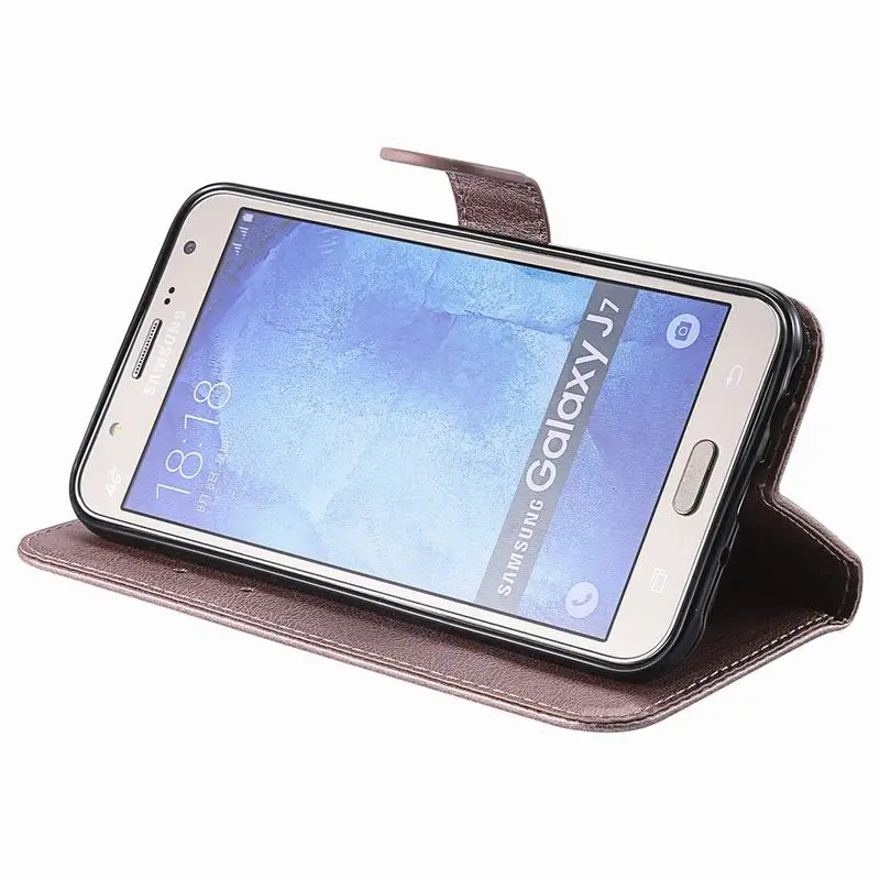 Флип-чехол для телефона samsung Galaxy J7 чехол J710 Кожаный Бумажник слот для карт Coque для samsung Galaxy J7 j730 Чехол-книжка