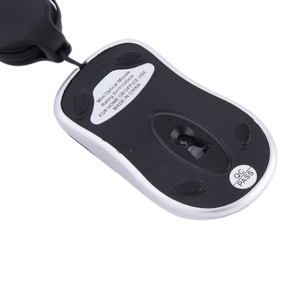 Новая Мини Выдвижная USB оптическая мышь для ПК ноутбук колесо прокрутки красочные мыши Прямая