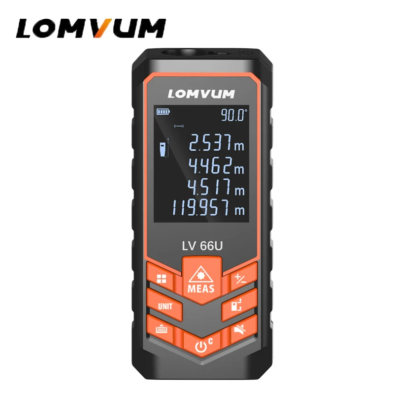 LOMVUM Laser Range Finder LV66U Auto Level Distance Meter Electronic Analysis Measuring Instrument Rangefinder 40m 80m 100m120m