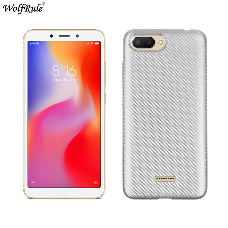 ل غطاء Xiaomi Redmi 6A حالة WolfRule لينة سيليكون الوفير الحقيبة Redmi 6A الهاتف حقيبة حالة ل Xiaomi Redmi 6A غطاء 5.45'
