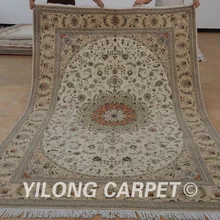 Yilong 6'x9 персидский ковер из шерсти Изысканные Ручной работы Кашмир шерсти и шелка ковер(1443