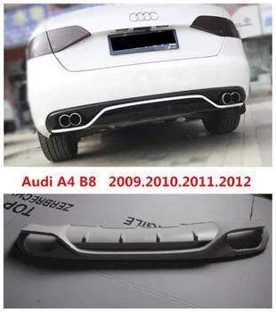 

Car Rear Lip Spoiler For Audi A4 B8 2009.2010.2011.2012 High Quality Brand New ABS Bumper Diffuser Auto Accessories