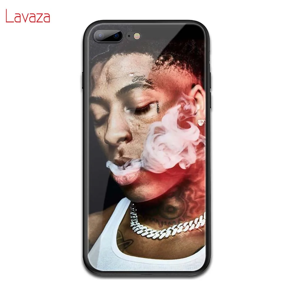 Lavaza Youngboy никогда не сломался снова закаленное стекло TPU чехол для iPhone 6 6S 7 8 Plus 5 5S SE XR X XS 11 Pro MAX чехол - Цвет: TG1