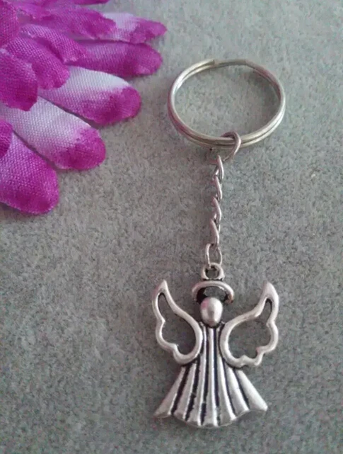 Guardian Angel Charm Keychain Fashion Pendant For Car Key Ring Handbag Creative Gift Jewelry Accessories Fast shipping | Украшения и