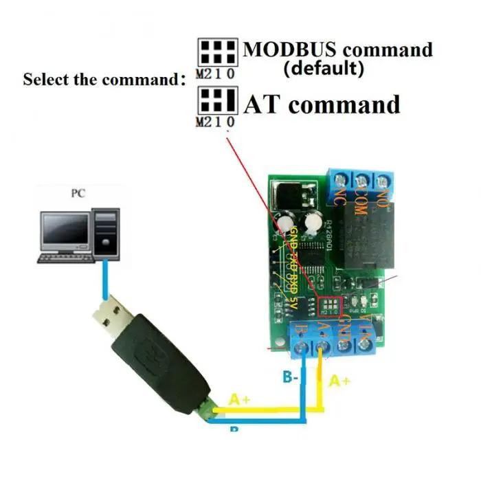 12 V Многофункциональный Последовательный релейный модуль с plc разъемом контроллер RS485 EM88