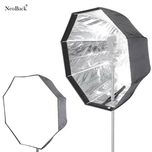 NeoBack Быстрая настройка Портативный фотографии восьмиугольный софтбокс 80 см 31,5 Дюймов держатель вспышки и зонта софтбокс Speedlight Studio soфтbox UT80