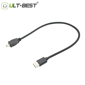 

ULT-Best USB Type C Male to Mini 8Pin USB 2.0 Camera Converter OTG Cable Cord 30CM for Nikon Panasonic USB-C to Mini USB 8 Pin