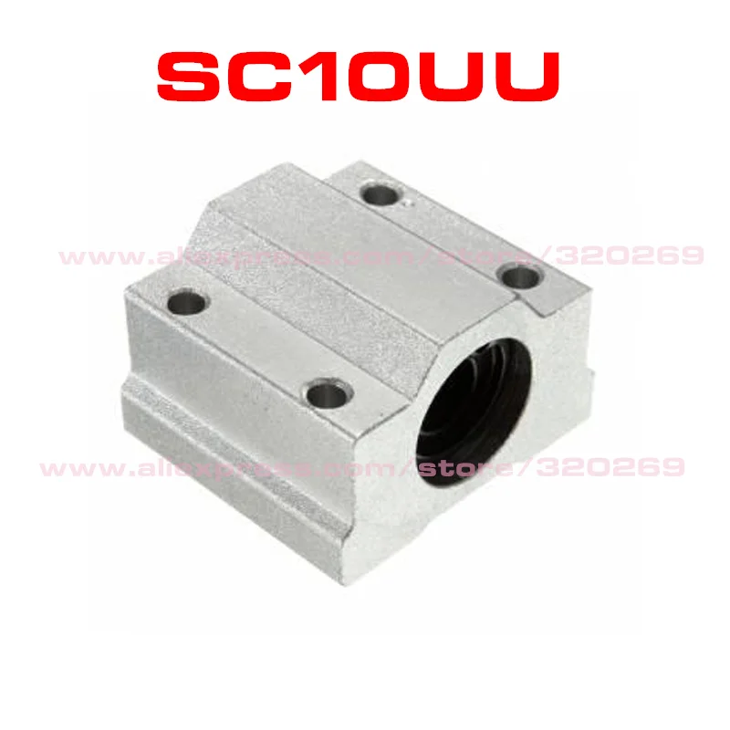 

4pcs x SC10UU SCS10UU Linear axis Ball Bearing block with LM10UU bush, Pillow Bolck Linear unit for 10mm rail CNC