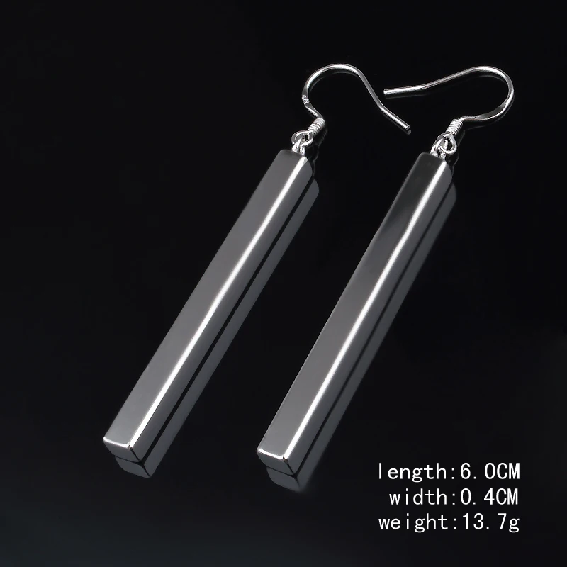 

Drop Earrings For Women Simple And Personalized Straight Earring Earings 925 Sterling Silver Jewelry Earing Brincos Brinco