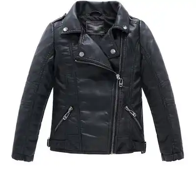 jaqueta de couro para crianças