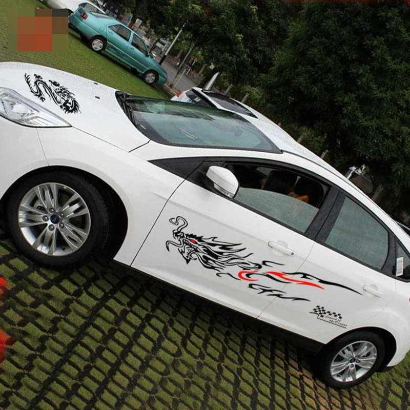 

Автомобильная наклейка s two dragon, наклейки для всего корпуса, передняя крышка, наклейка на автомобиль, капот автомобиля, на весь корпус, Виниловая наклейка s